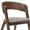 Armen Living Jackie Mid-Century Upholstered Dining Chairs in Walnut finish, PK2 LCJASIBRWA - alternate 6